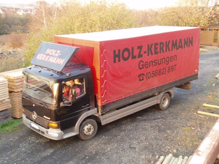 LKW der Firma Holz Kerkmann